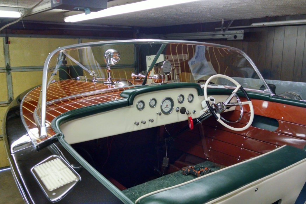 1963 Century boat interior and sound system installed at Sound Investment in Columbus Ohio